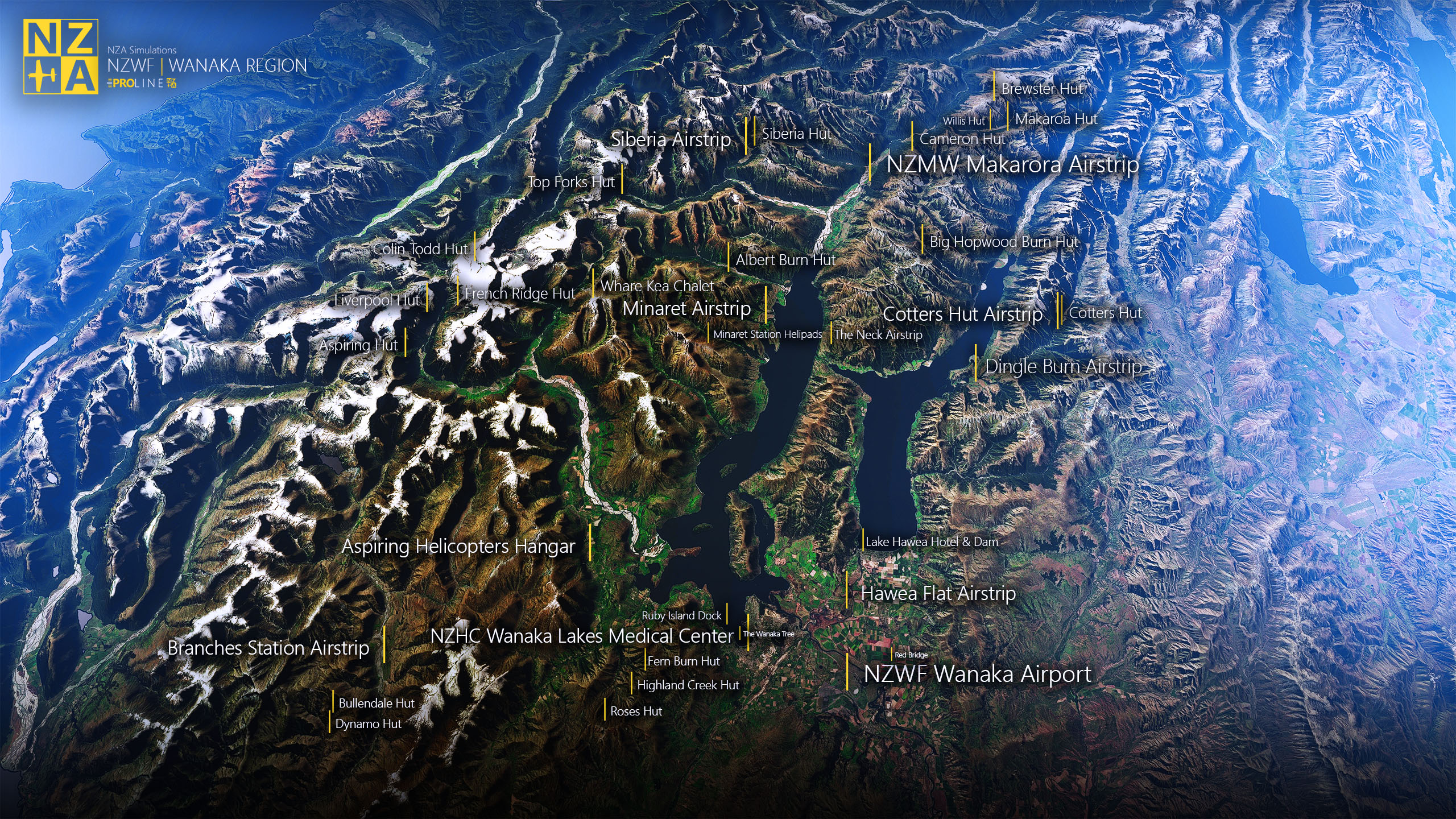 Wanaka Area Map